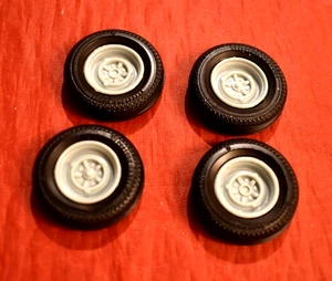 AMT 1958 Chevy Impala Sock Wheels and Firestone Tires 1/25 - Picture 1 of 2