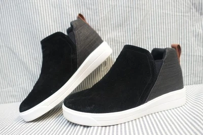 RYKA~VERA~BLACK SUEDE HIDDEN WEDGE HEEL SLIP-ON CASUAL SHOES SZ:8M - Image 1 of 4