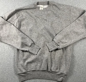 Don Alleson Sudadera en Blanco Manga Larga Adulto Grande De Colección Años 80 Gris Jaspeado - Imagen 1 de 6