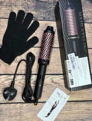 Natural Curls Hair Hot Brush Comb 38mm 30S Fast Heating Straighten & Volumise - Image 1 of 4