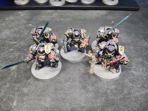 40K Brotherhood paladin Terminator Squad built Warhammer Grey Knight Army - Picture 1 of 1