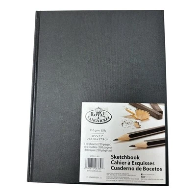 Royal & Langnickel Hardback Sketchbook Black A4 110gsm 8.5" x 11" - Image 1 of 4