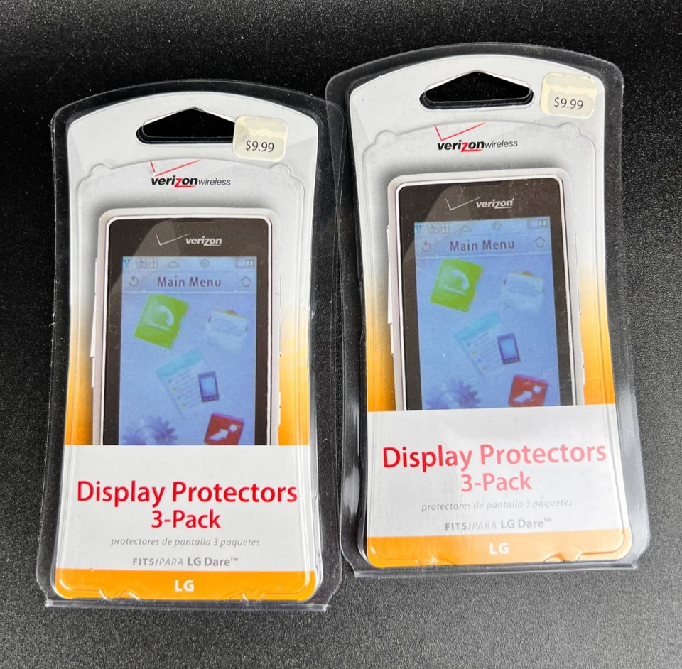 Verizon wireless LG Display Protectors 3-Pack Dare SET OF 2 packages. LG Dare - Image 1 of 4