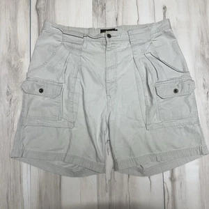 Eddie Bauer Cargo Shorts Mens Size 36 Beige Pockets Outdoor Camping Shorts - Picture 1 of 9