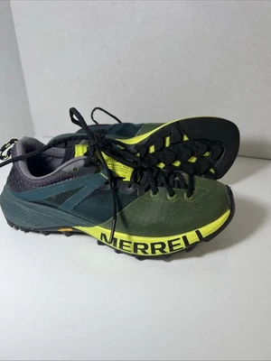Zapatilla deportiva de senderismo Merrell para mujer talla 6 MTL MQM Hi Viz verde amarillo suela Vibram Foto 1 de 4