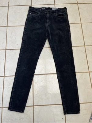 AG ADRIANO GOLDSCHMIED Dk Grey Corduroy FARRAH SKINNY AG-ED DENIM Jeans Sz 31 - Image 1 of 4