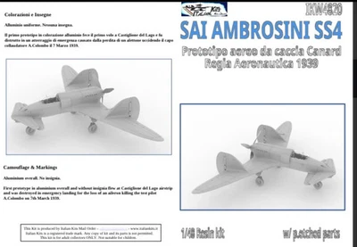 Sai Ambrosini SS4 fighter prototype 1:48 scale - Immagine 1 di 4