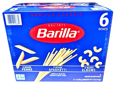 Паста Barilla упаковка 6 штук x 1 фунт - Изображение 1 из 4