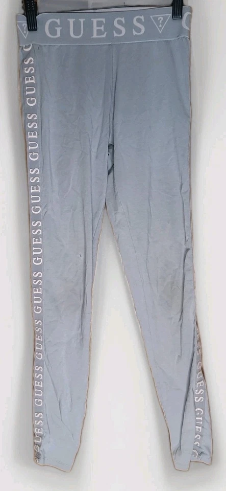 Leggings de compresión oficiales Guess Bramd para niña gris con logotipo talla 14 pequeños Foto 1 de 4