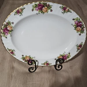 Royal Albert Old Country Roses Ovale Servierplatte 13-1/2" x 10-1/2" 1962 - Bild 1 von 6