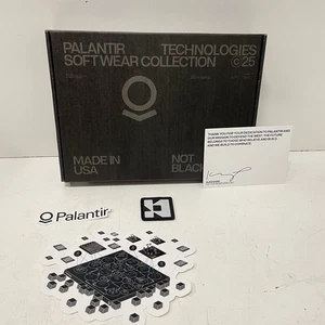 Palantir Platform AI Tee Shirt Black & Mark Patch W/ Stickers New SOLD-OUT - Picture 1 of 13