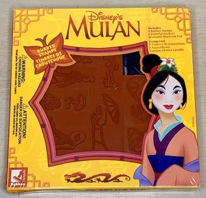 Sello de goma Dinsey vintage princesa Mulan kit retirado difícil de encontrar sellado de fábrica - Imagen 1 de 6