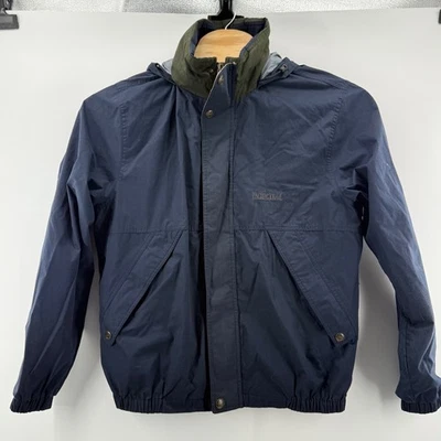 Chaqueta Gorpcore con Capucha Ventilada Exterior Azul Marino Y2K Pacific Trail LT De Colección Años 90 Foto 1 de 4