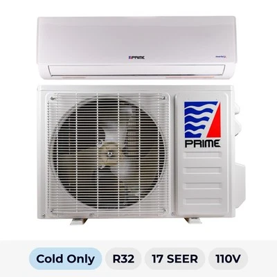 12000 BTU MINI SPLIT AC SOLO FRÍO SIN CONDUCTOS PRIME WIFI 17 SEER 110V R-32 CON KIT Foto 1 de 4