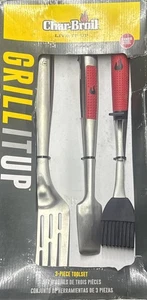 Juego de 3 herramientas de parrilla Char-Broil 4867709 Comfort de fácil agarre - Imagen 1 de 3