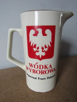 Wodka Wyborowa  Imported from Poland   Pub Water Jug - Image 1 of 2