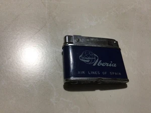 Vintage Leo benia Air Lines Of Spain Cigarette Lighter - Picture 1 of 8
