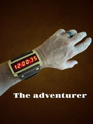 THE ADVENTURER Reloj Retro Digital Oro, Hombre, Nuevo Foto 1 de 4