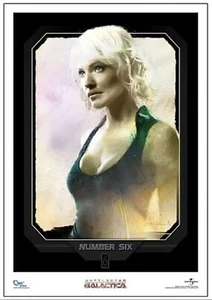 2012 Battlestar Galactica Nummer Sechs (in schwarz) Poster neu versiegelt BSG-0024 18x24 - Bild 1 von 5
