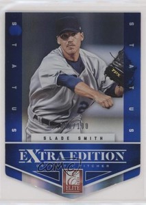 2012 Elite Extra Edition Status Blue Die-Cut /100 Slade Smith #84