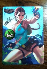 Lara Croft, Tomb Raider #2 , Custom Art Card, Beauty, Waifu, Sexy, Double Sided