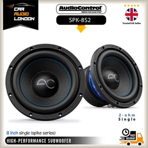 AudioControl SPK-8S2 Spike Series 8" 2-Ohm SINGLE Subwoofer - 350W RMS - Picture 1 of 11