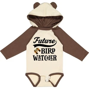 Inktastic Future Bird Watcher Bird Watching Long Sleeve Creeper Birds Childs - Picture 1 of 6