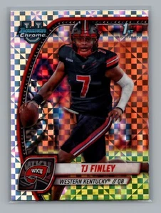 2024 Bowman Chrome University #191 TJ Finley 1st Bowman X-Fractor WKU - Bild 1 von 2
