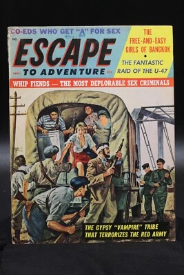 Escape to Adventure Sept 1963 Sexy Art Gypsy Vampire Chained Slave Girls VG - Image 1 of 3