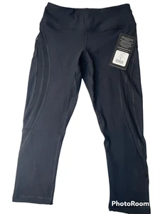 90 Degree By Reflex Women's Capri Yoga Pants. Black/Mesh CW67500 - Picture 1 of 2