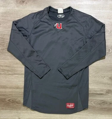 Camisa de béisbol Utah Utes Rawlings NCAA manga larga pequeña S gris Foto 1 de 4