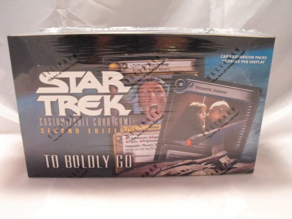 STAR TREK CCG 2E TO BOLDLY GO SEALED BOX OF 30 BOOSTER PACKS - Image 1 of 1