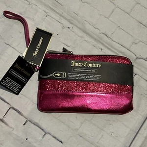 Juicy Couture  Makeup Pencil Bag  pink Charging Cosmetic Bag NWT - Picture 1 of 7