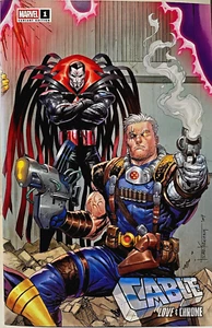 Cable: Love & Chrome #1 Tyler Kirkham Connecting Cover Exclusive Marvel Comic - Picture 1 of 2