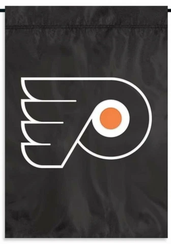 Philadelphia Flyers Premium 13x18 Nylon Garden Flag Applique Embroidered Banner Cover