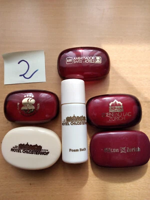 6x Hotelseife Zürich, Eden o Lac, Chlosterhof, Schweizerhof, Hilton, Ambassador - Bild 1 von 4