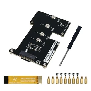 Freenove M.2 NVMe Adapter for Raspberry Pi 5 SSD HAT Add-on 128GB 256GB 512GB - Bild 1 von 56