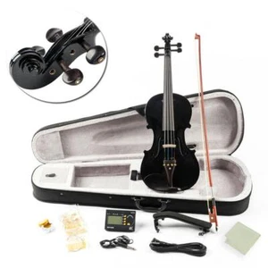 Glarry 4/4 High Acoustic EQ Violin Fiddle Steel String with Bow Rosin Hard Case - Picture 1 of 9
