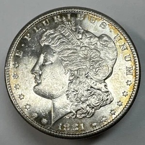 1881-S Morgan Silver Dollar Silver Coin, Solid Gem BU++ - Picture 1 of 2