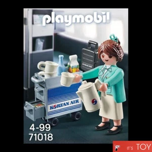 PLAYMOBIL 4-99 71018 Korean air Flight Attendant Crew Figure Special Edition Toy - Picture 1 of 7