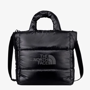 New THE NORTH FACE PLUMPY TOTE BAG LARGE NN2PQ60J BLACK TAKSE - Picture 1 of 5