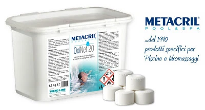 METACRIL OxiNet 20 Kg 1,2 OSSIGENO ATTIVO in pastiglie da 20gr