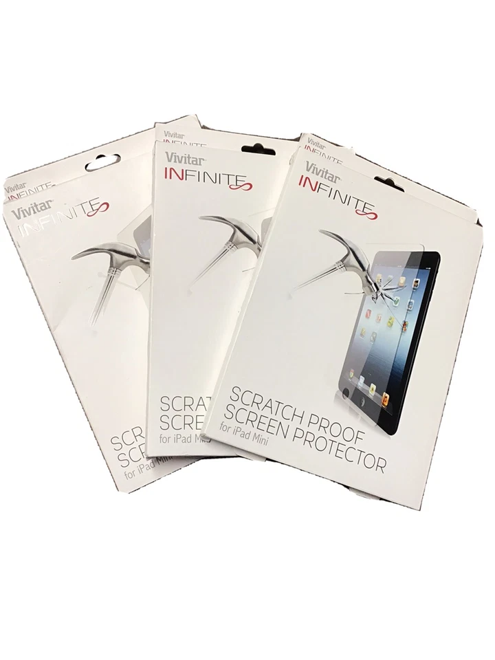 VIVITAR INFINITE SCRATCH PROOF SCREEN PROTECTOR FOR iPAD MINI 3 Boxes Of 1 Each - Image 1 of 3