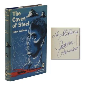 The Caves of Steel ~ SIGNED by ISAAC ASIMOV ~ First Edition ~ 1st Printing 1954 - Picture 1 of 8