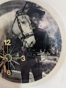 Hopalong Cassidy And Topper Wall Clock Plate Time Piece. - Picture 1 of 13