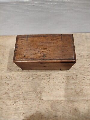Patented 1889 Singer Sewing Oak Folding Puzzle Box With Attachments • 29.99$