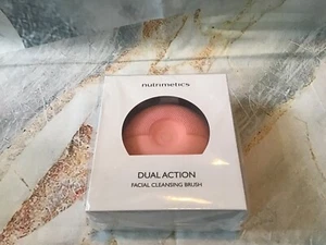 Nutrimetics dual action facial cleansing brush pink Silicone - Picture 1 of 2