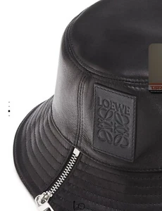Loewe Fisheman Hat Leather Bucket Black Size 57 , Original Price 690 Brand New - Picture 1 of 8