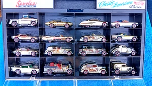 HOT WHEELS 1995 Classic American Chrome 16 REDLINES Car Set in Display Exclusive - Picture 1 of 10