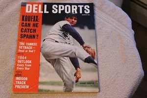 1964 (Mar) Dell Sports magazine - Sandy Koufax cover - Picture 1 of 3